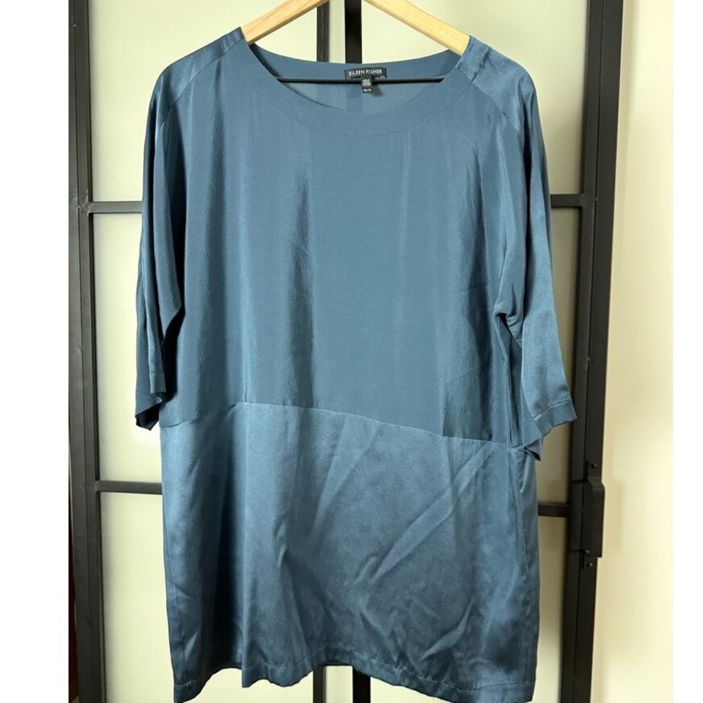 Eileen Fisher Blue Tunic Top